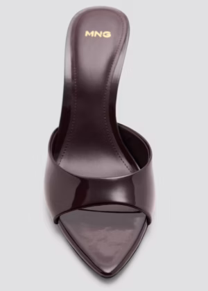 SANDALES VERNIES À TALON